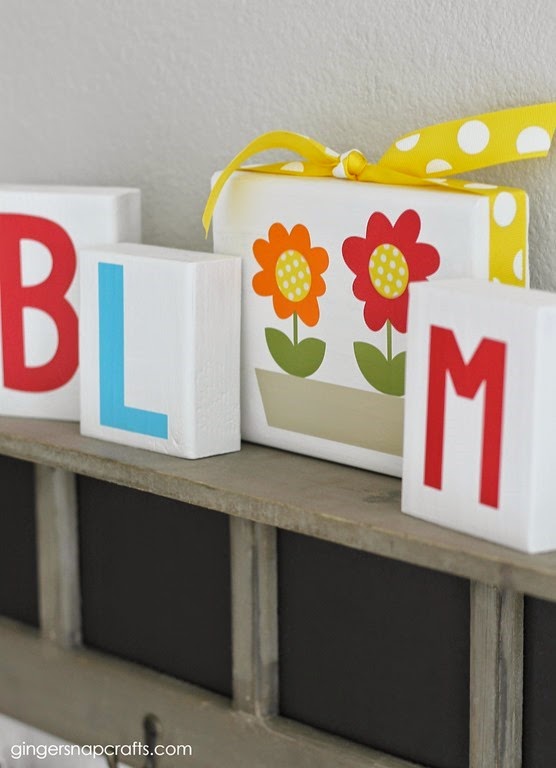 spring decor blocks
