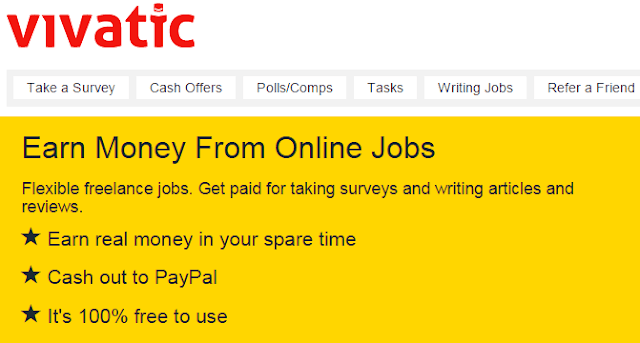 VIVATIC | EARN MONEY FROM DATA ENTRY, SURVEYS, ARTICLE ...