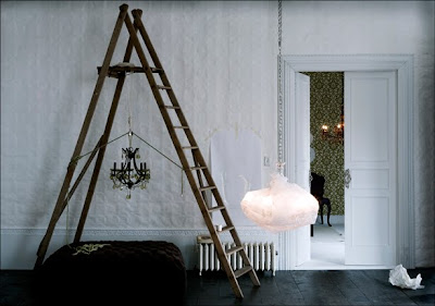 ladder decor for living room