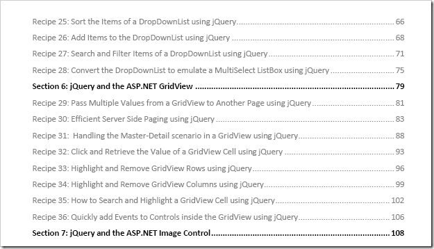 Book Review: JQuery & ASP.NET Controls – 51 Tips, Tricks Book Review: JQuery & ASP.NET Controls – 51 Tips, Tricks