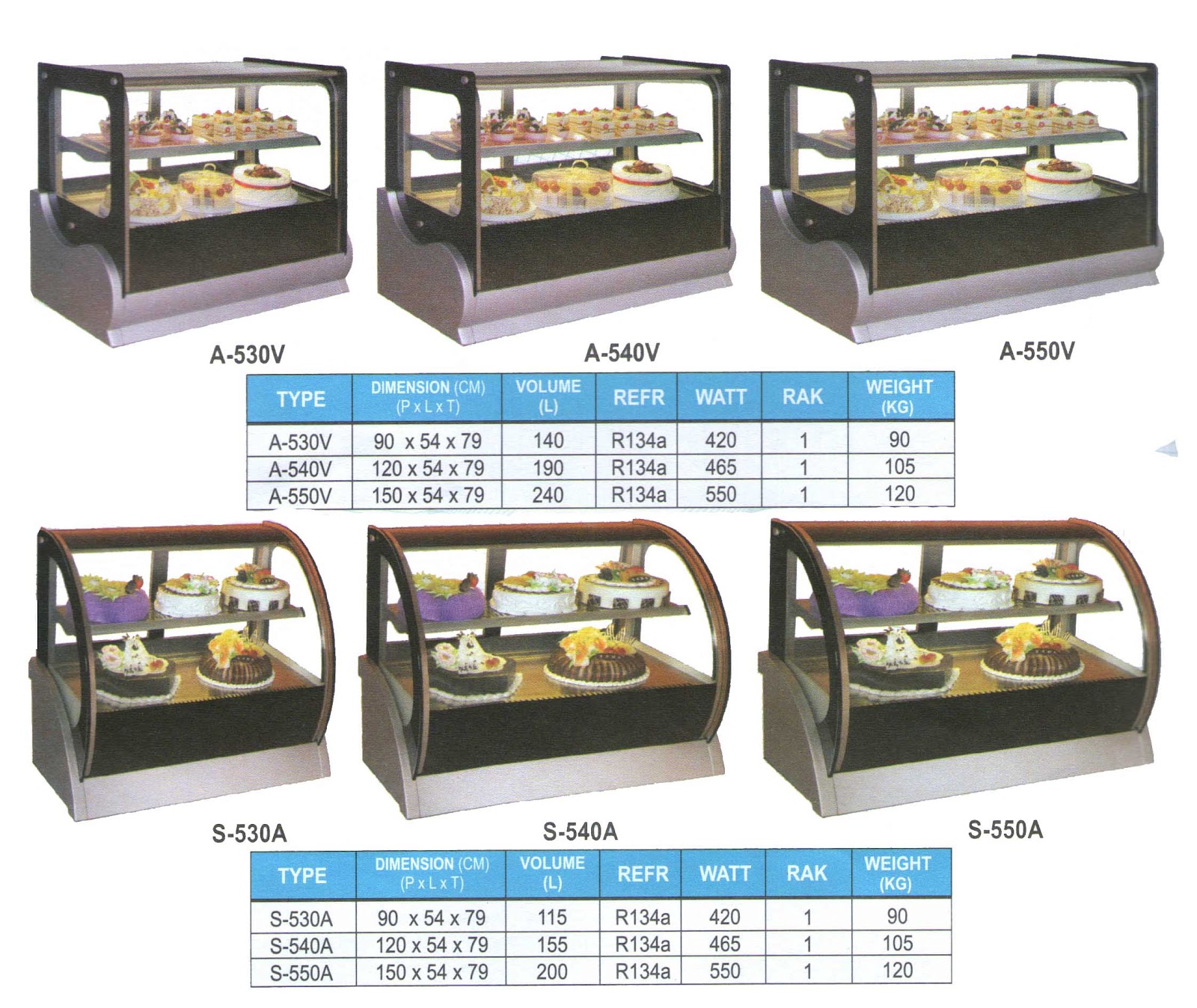 Countertop Cake Showcase ~ Mesin Pendingin