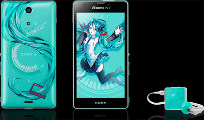 Gambar Xperia feat Miku Smartphone