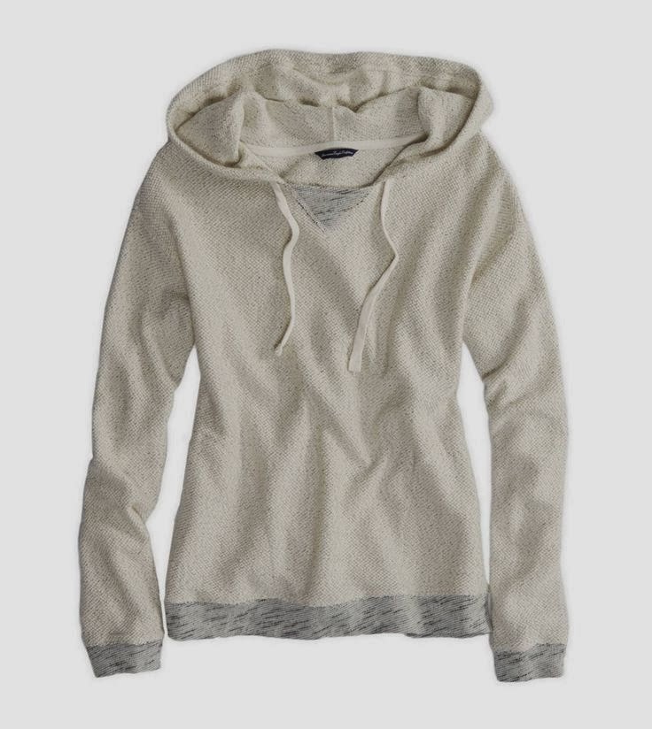Waffle Hooded Pullover