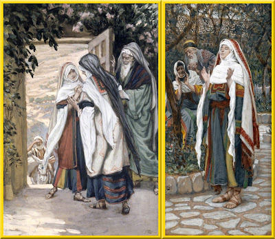 "The Visitation" (left), and "The Magnificat" (right) -- by James Tissot, circa 1886-1894- PD-Art-1923