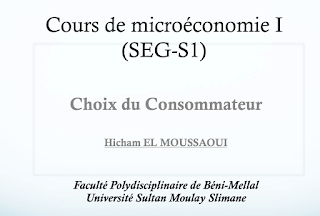 Cours Micro S1 (choix du consommateur)