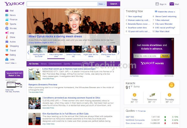 yahoo new look