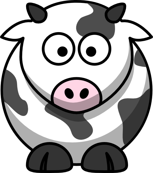 lemmling Cartoon cow svg