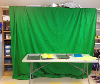 Cheap green screen in a maker space