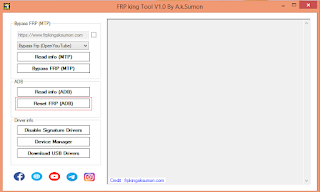 FRP King Tool V1.1 By A.k.Sumon - Direct Open Alliance Shield X