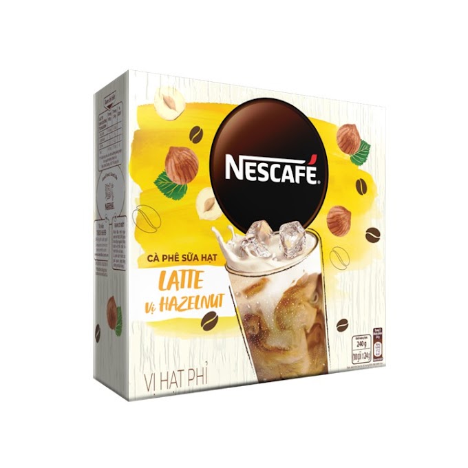 [MALL SHOP] [ nestlevnn ] Combo 3 hộp Nescafe:Cappuccino Dừa (200g/hộp) + Latte sữa hạt vị Hạt Phỉ (240g/hộp) + Latte sữa hạt Hạnh nhân (240g/hộp)