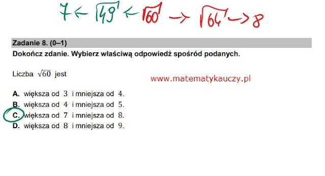 Rozwiązania KROK PO KROKU i odpowiedzi do EGZAMIN ÓSMOKLASISTY z 25 maja 2022 roku.