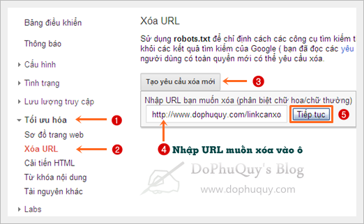 Làm sao để xóa địa chỉ website ra khỏi bộ máy tìm kiếm?