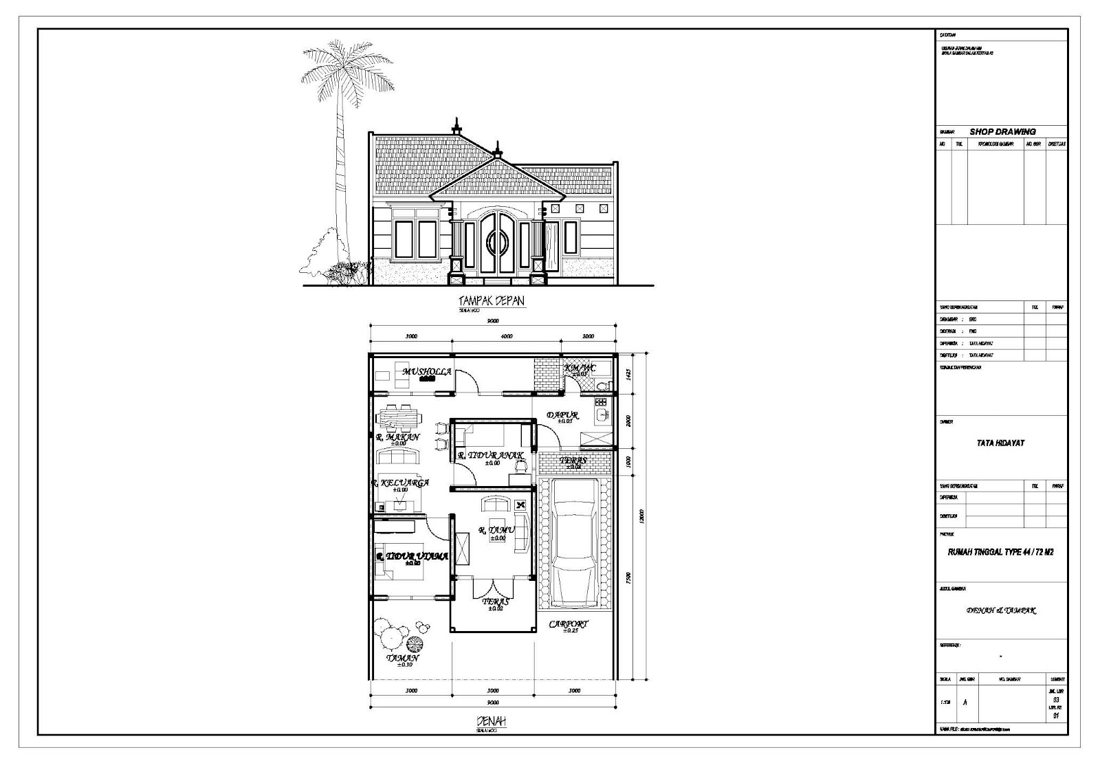  gambar rumah lengkap dengan denahnya 