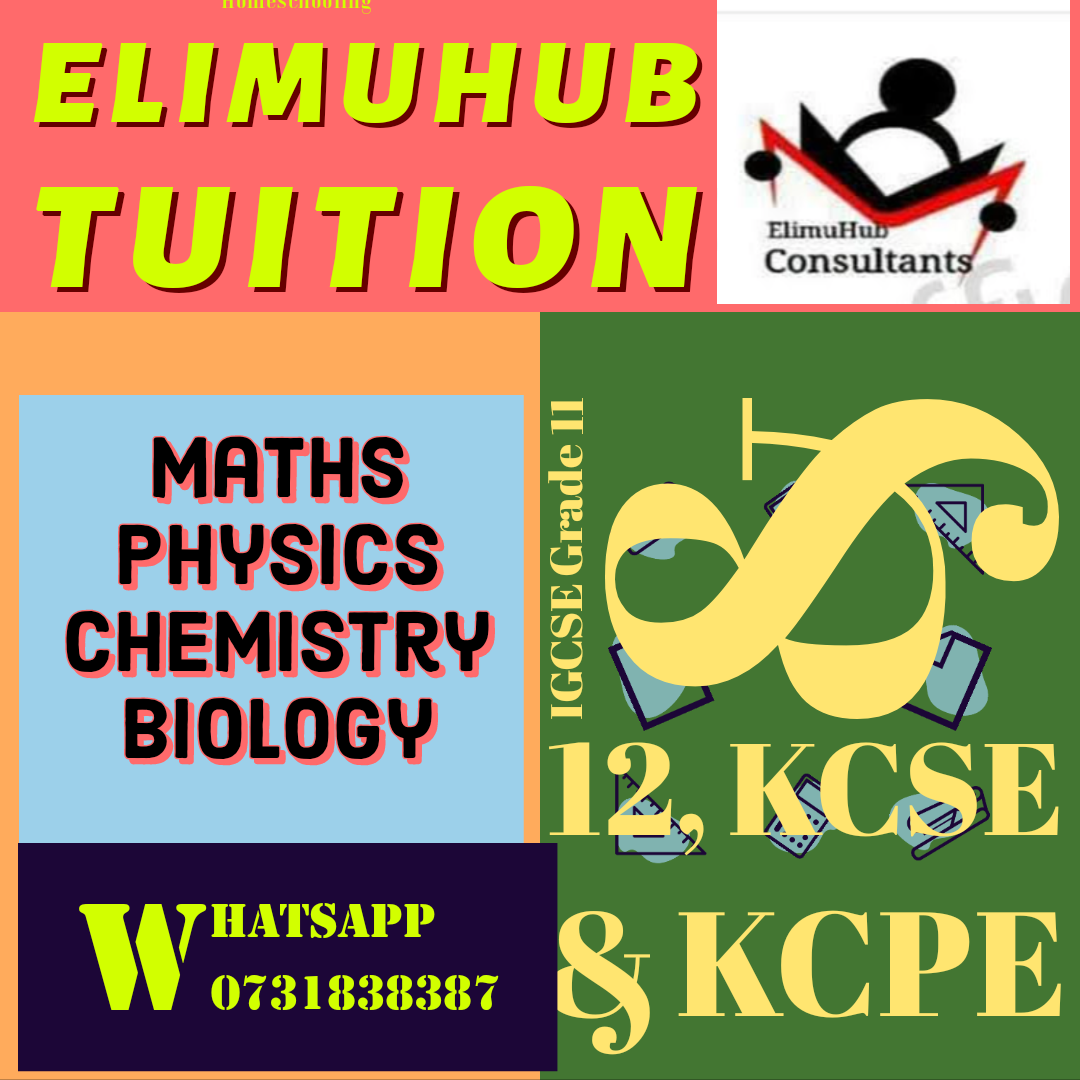 Elimuhub Tuition And Homeschooling: The best choice for your child's education. Our tutors are qualified and experienced in delivering personalized and flexible learning at home. Whether you need academic support, exam preparation, or homeschooling guidance, we are here to help. Contact us today and discover the benefits of Elimuhub Tuition And Homeschooling.