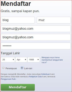 Cara Mendaftar Facebook | Buat Akun Facebook Baru Gratis Bahasa Indonesia