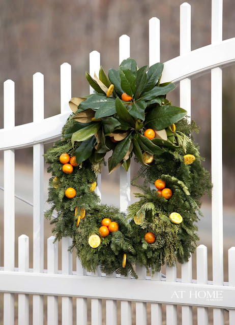 christmas wreath oranges martha stewart