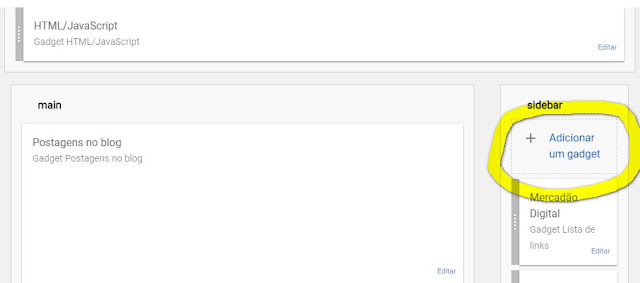 Como colocar código de cores na Sidebar do blogger