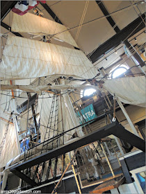 Maqueta Lagoda en el Museo de Ballenas de New Bedford, Massachusetts