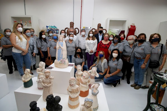 João Azevêdo e Cícero Lucena participam de inauguração da loja do Artesanato Paraibano na Ferreira Costa