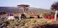 Camp neben Massai-Boma, bei Loliondo