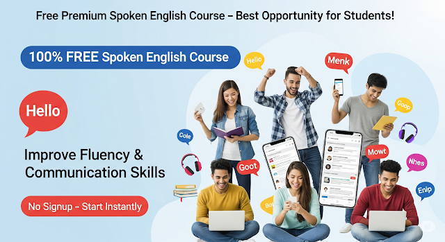 Free Premium Spoken English Course – Best Opportunity for Students!