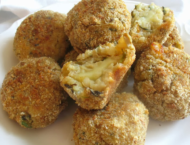 baked mushroom arancini