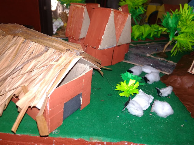 diorama pasture land