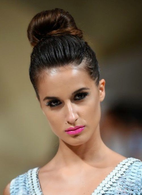 Classy Women Black Hairstyles Buns 2015