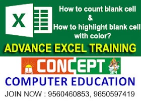 How to count blank cell & How to highlight blank cell with color?