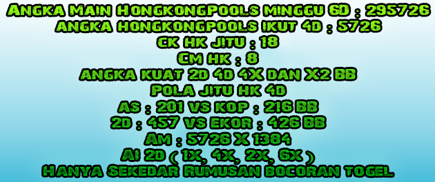 Prediksi Togel Jitu,Akurat Hongkongpools 04 Februari 2018