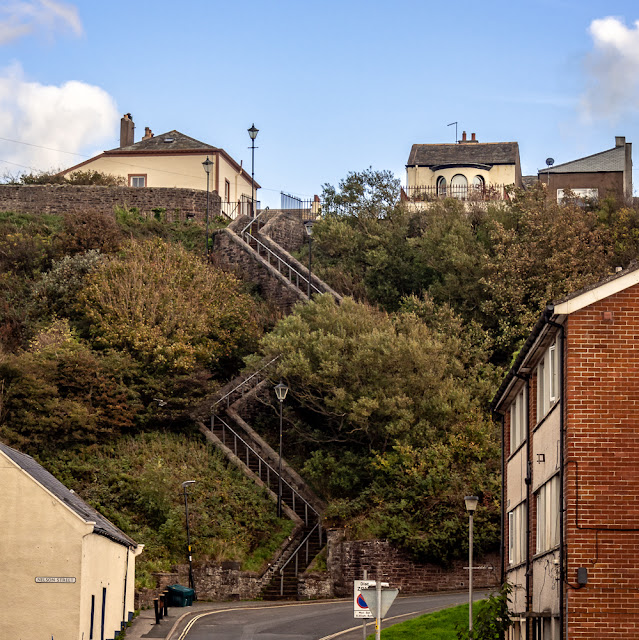 Photo of the Zig-Zag Steps at Maryport