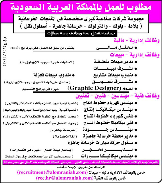 وظائف جريدة الاهرام الجمعة 18/12/2015