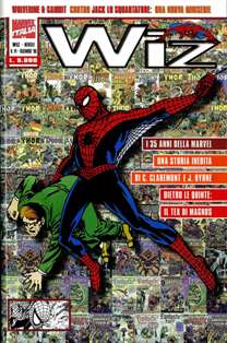 Wiz 14 - Dicembre 1996 | ISSN 1124-2345 | CBR 215 dpi | Mensile | Fumetti | Universo Marvel | Supereroi
Numero volumi : 84
Wiz è nata come la rivista ammiraglia di casa Marvel, contenente il meglio del fumetto Marvel moderno affiancato da un nutrito spazio redazionale contenente articoli, news da tutto il mondo, interviste ai più grandi autori, recensioni dei più importanti albi italiani ed esteri, classifiche di vendita, e tutto quanto circola intorno al variegato mondo del fumetto mondiale, dai videogames ai film. Dal numero 55 si è completamente rinnovata per celebrare l’avvento sulle sue pagine di articoli tratti dalla rivista statunitense Wizard, la leader del settore. Ma la parte del leone è senz’altro costituita dai fumetti pubblicati: dall’acclamato MARVEL BOY di Grant Morrison e J.G. Jones a X-MEN: FIGLI DELL'ATOMO, SENTRY, TERRA X e UNIVERSO X, DEVIL: GIALLO. FANTASTICI QUATTRO 1234 fino alla serie regolare di ELEKTRA, di Brian M. Bendis e Chuck Austen.
É una rivista antologica della Panini Comics_Marvel Italia chiusa, con il numero 84, verso la fine del 2002, ed è stata soppiantata dai vari 100% Marvel.
Nel corso degli anni la rivista ha avuto degli equilibri altalenanti, alternando delle belle serie con ciofeche colossali (a detta di molti) e proponendo un sommario a volte troppo caotico, con serie che venivano tirate per le lunghe e perdevano (in parte) la loro bellezza.