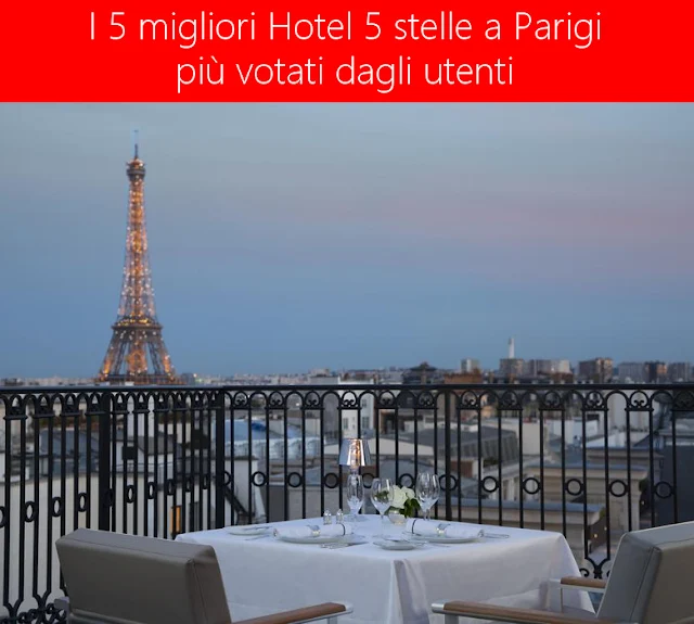 I 5 migliori hotel 5 stelle a Parigi votati dagli utenti