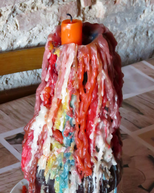 Candle and wax, cantina of Maurizio and Luciano, ScaliNovi Lena, Livorno