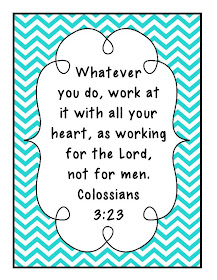 gwhizteacher, ID badge verse Colossians 3:23, 