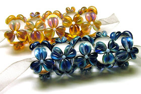 Lampwork Glass Floral Beads