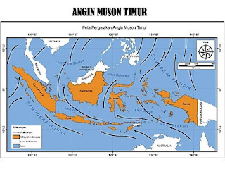 Angin itu udara yang bergerak dari perbedaan tekanan udara Tugas Kliping Angin Muson Barat dan Muson Timur