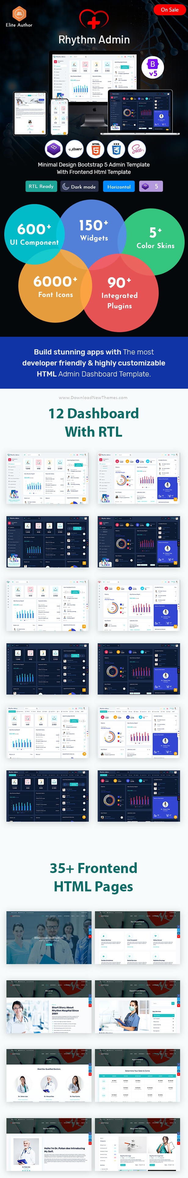 Medical Responsive Bootstrap 5 Admin Template