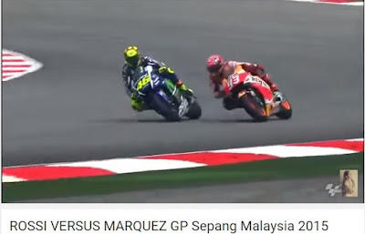 Video Rossi VS Marquez di Sepang 2015