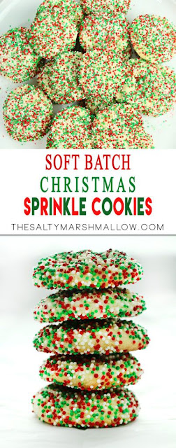 SOFT BATCH CHRISTMAS SPRINKLE COOKIES