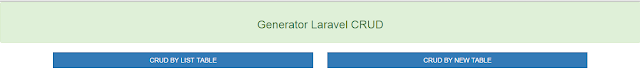 LaRAVEL 5 CRUD GENERATOR WITH BUBBLE GENERATOR