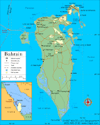 Mapa de Asia Imagen (mapa de bahrein)