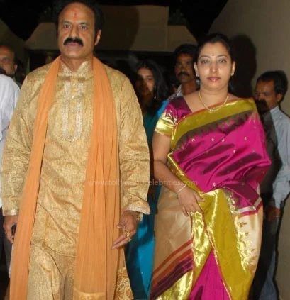 Balakrishna and his wife: