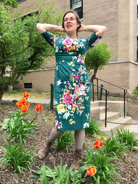 Pretty Dress Company Hepburn pencil dress forest green