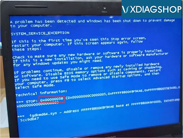 vxdiag Error 0x0000003