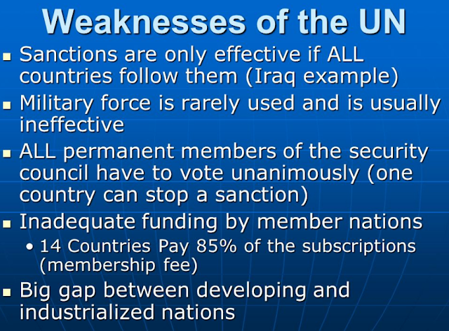 weakness of UN