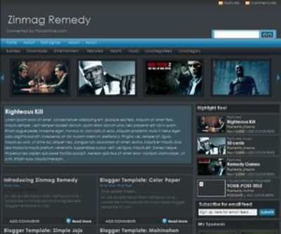 The Zinmag Remedy Blogger Template