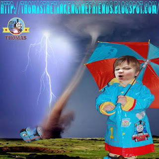 Delightful Thomas rain umbrella sunshade Brolly Wellington boots raincoat wet gear for kids items