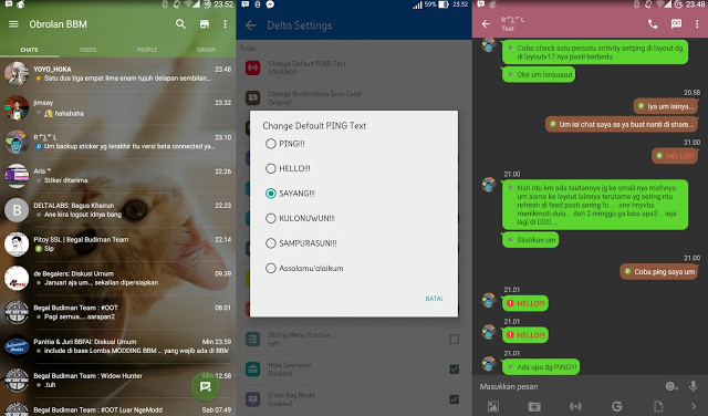 BBM Mod Delta v2.12.0.11 Apk Clone | Not Clone Terbaru